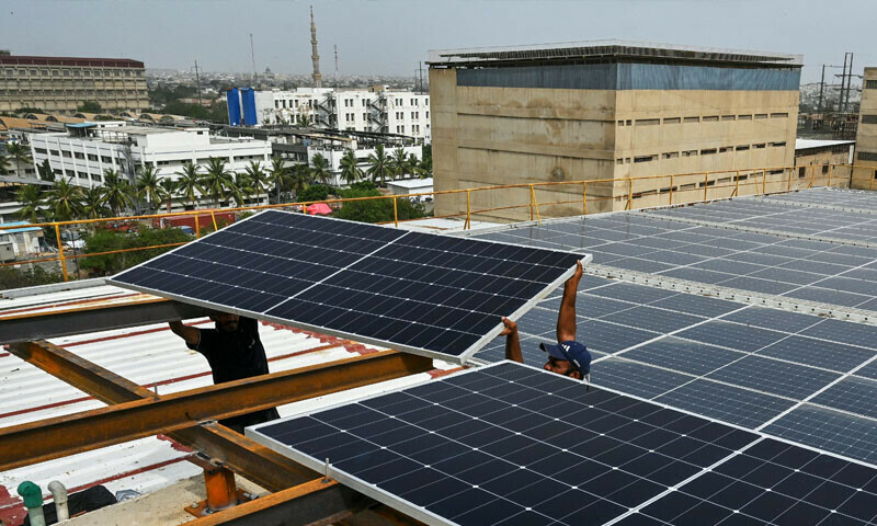 Solar panel installation
